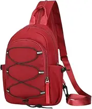 [Generic] Multi-Function Casual Shoulder Bag Large Capacity Soft Crossbody Bag Waterproof Versatile Backpack Outdoor Sports Camping Sling Bag