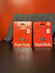 HTF NEW 8gb Sandisk Sony Video Camera Memory Stick Pro Duo Card X 2 16GB Total