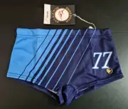 Size 28" / 3 Vintage SWORDFISH swimming beach briefs in navy and light blue
