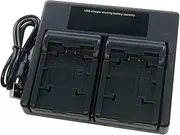 USB Dual Battery Charger for Panasonic VW-VBT190 VW-VBT380 VW-VBY100E VW-VBK180 VW-VBK360 VW-BC10E VW-VBL090 HC-V110 HC-V520 HC-V720 Series Camera
