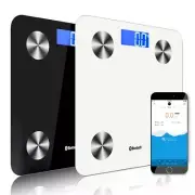 NNEAGS 2X Wireless Bluetooth Digital Body Fat Scale Bathroom Health Analyser Wei