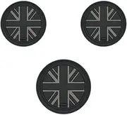 For Mini Cooper R55 R56 R57 Cup Holder Silicone Pad Mini R55 R56 R57 Car Cup Coaster, 3PCS Non-Slip Mat Coaster(Black Flag)
