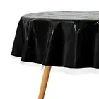 60 Inch Clear Plastic Round Table Cloth Waterproof Dinner Table Protector Cover