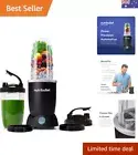 Blender Pro+ 1200W, Matte Black, High Speed Personal Blender with Pre-Program...