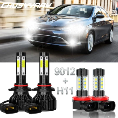 For Chrysler 200 2013 2014 2015 faro LED blanco + bombillas de luces antiniebla (for: Chrysler)