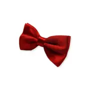 Mens Red Orange Solid Plain Colour Bow Tie
