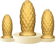 Silicone Anal Beads Dildo Giant Butt Plug Extra Large Anal Butt Plug Anus Dilator Fisting Anal Play Sex Toys for Men Women(M)