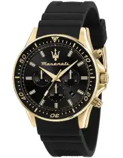 [Maserati] Sfida Stainless Steel Chronograph Watch 44mm in Black