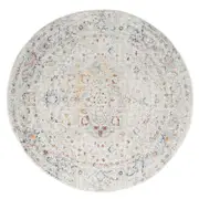 Luna Soft Tone Cottage Round Rug - 7403 Cream