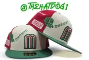 New Era Mexico Béisbol White Red Green Anniversary 59fifty Fitted Hat Size 7 1/2