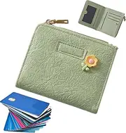[Generic] Compact Wallet for Woman - Wallet Billfold Credit Card Holder Multi Card Wallet Case | Card Case Purse Wallet Clutch Organizer with ID Window for ID Cards Small Items