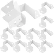 Outanaya 16pcs Bed Rail Fasteners Bedrail Hardware Brackets Toddler Bed Rails Bed Frame Hardware Accessories