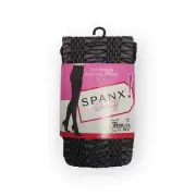 SPANX Takes Off` Patterned Shaping Tights Den Black, Size C
