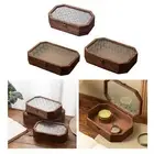 Desktop Storage Box Retro Styles Container for Pantry Living Room Countertop