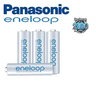 Panasonic 國際牌富士通(日本製)2100次eneloop低自放電性3號/4號充電電池(買1卡4顆送電池盒)