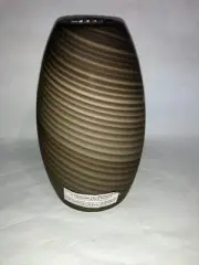 ART GLASS SHADE globe LAMP HANDBLOWN Light Fixture Replacement GLASS Brown Swirl