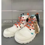 JASON DR（免運費)PALLADIUM PAMPA LITE LACE IT探索 童鞋58362-116白