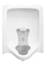 WizKid Splash Hog Long-Lasting Fragrance Free UnScented Urinal Screen - 6/Case