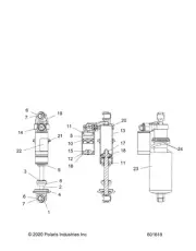 Polaris Adjuster Assembly, Genuine OEM Part 1801021, Qty 1