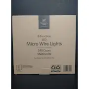 Members Mark Micro LED Wire Multi Color Lights 8 Function 4 sets X 60 Lghts New