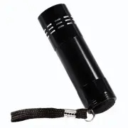 Aluminum Alloy UV 9 LED Ultra Violet Flashlight Backlight Torch Light Lamp JF