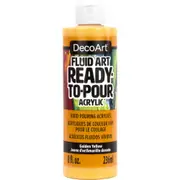 DecoArt FluidArt Ready -To-Pour Acrylic Paint 8oz - Golden Yellow*