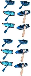 Totority Sets Exquisite Workmanship Mini Boat Ornament Simulation Boat Model Bonsai Decor Decorative Adornment Resin Craft