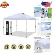 Vented 10x10 ft Instant Canopy with Adjustable Height - Outdoor Essentials