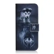 Wolf and Dog Pattern Coloured Drawing Horizontal Flip Leather Case for Xiaomi Redmi Note 7, with Holder & Card Slots & Wallet
