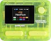 SONICAKE Pocket Master-Portable Multi Effects Pedal, 100+ Built-in Guitar/Bass/Acoustic Effects, Amp Modeling, IR Cabinets Simulation, Stereo OTG USB Audio Interface, Rechargeable (Transparent Green)