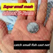 Super Small Mesh Cast Net Fishing Hand Cast Net Throw Catch Fishing Net Tool
