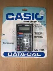 Vintage Calculator Casio DC-150 Data-cal calculator NOS NIP sealed