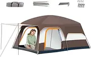 Camping Tent, Cabin Tents for Camping with Separated Rooms, Weatherproof Shelter for Outdoor Adventures Hiking Backpacking Beach Festivals Backyard Sleepovers
