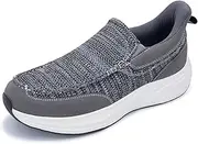 [AHUSIR] Men Walking Shoes Hands Free Slip On Causual Loafers,Comfortable Canvas Lightweight Platform Sneakers
