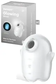 Satisfyer Glowing Ghost 3.3" Glow In The Dark Vibrating Air Pulse Clitoral Stimulator