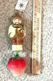 Christopher Radko 8" "Strawberry Santa" 97-100-0 Hand-Blown New/Tag
