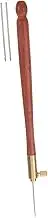 SHINEOFI Tambour Crochet Hook Needlework Beading Kit Wooden Embroidery Hook Sequin Beading Tools French Drum Tambour Tools Crochet DIY