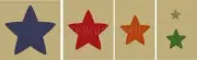 -ITEM 336 STAR SET 1" - 5" - Reusable Sign Stencils