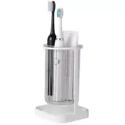 Toothbrush Holders with Drain Tray, Hanging Toothbrush and Toothpaste Holder ...