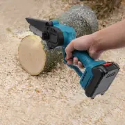 4" Mini Wood Cutting Chainsaw Cordless Electric Chainsaw with 1500Ah Battery AU