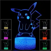 LED Desk Lamp Creative Visual 3D Illusion Night Light Touch Control 7 Colour Changing Home Decor Holiday Gifts Kids Bedroom Sleep Aid