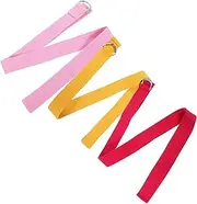 Mipcase 3pcs Professional Stretching Yoga Strap Reusable Inelastic Bands for Enhanced Flexibility and Strengthening for Home Workouts and Yoga Practice