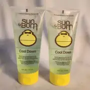 Sun Bum Cool Down Premium Hydrating After Sun Gel - 6 fl oz - Pack of Two New