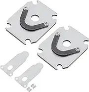 uxcell Air Compressor Valve Plate, 2 Set Metal Air Compressor Reed Valve Kit Central Pneumatic Air Compressor Replacement Part Accessory, Silver Tone
