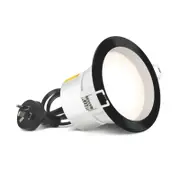HPM DLI LED 840lm 90mm Colour Changing 7W Dimmable Downlight Black