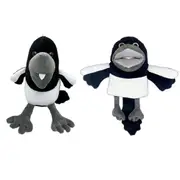 Wow English Steve And Maggie Plush Toy Kids Stuffed Animals Toy Crow Hand Puppets Hand puppet