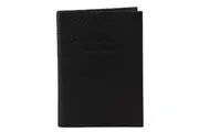 Pierre Cardin Slim Leather Passport Wallet Holder RFID Case Cover - Black
