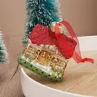 Cute Christmas Tree Pendant Glass Hanging Ornaments Crafts Christmas House Toy
