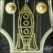 Rock-it! Brass Truss Rod Cover in GOLD. Fits most Gibson, Les Paul, SG + more