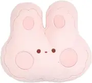 [DINHEAROM] Cute Bunny Car Lumbar Support Pillow Neck Cushion for Driving Travel Home Soft Back Support Pillow for Families Adorable Rabbit Design for Comfort